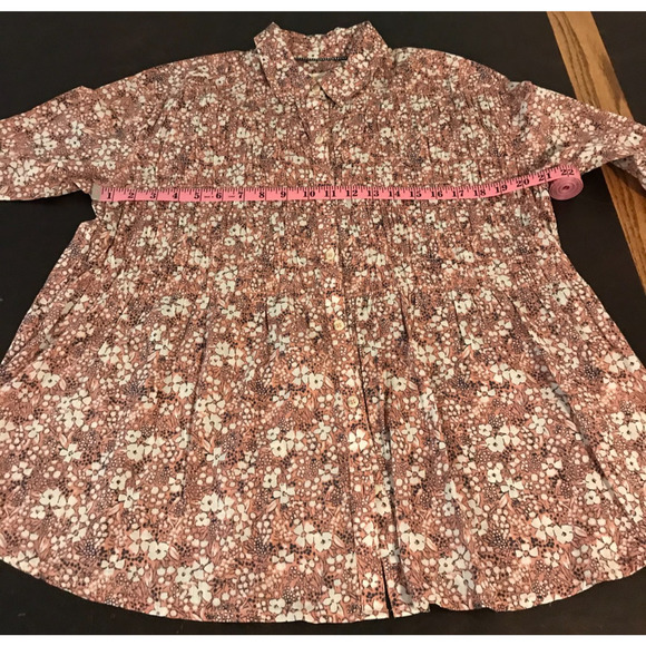 Anthropologie Pilcro and the Letterpress Sasha Smocked Boyfriend Buttondown - Picture 6 of 12